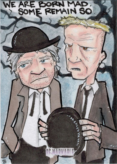 Remarkable 5finity 2020 Sketch Card by j(ay) Jay of Waiting for Godot