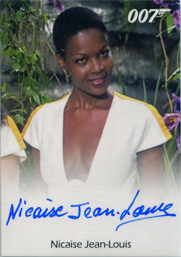 James Bond Archives 2017 Final Autograph Card Nicaise Jean-Louis as Draxs Woman