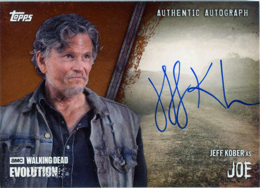 Walking Dead Evolution Autograph Card A-JK Jeff Kober as Joe #05/99
