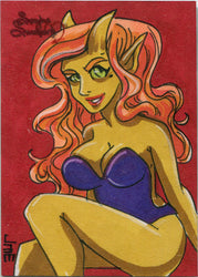 Succubus Sweethearts 5finity 2020 Sketch Card by Jme Foronda V2