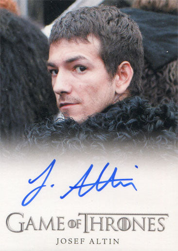 Game of Thrones Season 4 Autograph Card Josef Altin as Pypar