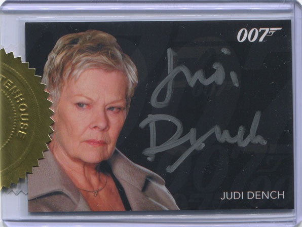 James Bond 007 Classics Judi Dench as M Silver Signature Autograph Card