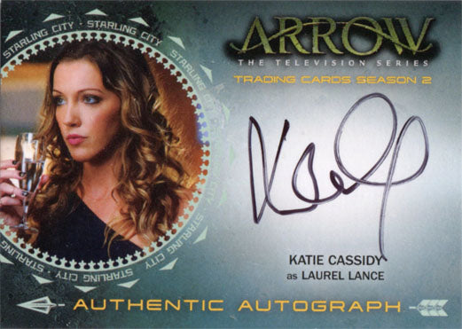 Arrow Season 2 Autograph Card KC Katie Cassidy as Laurel Lance