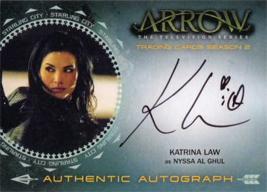 Arrow Season 2 Autograph Card KL Katrina Law as Nyssa Al Ghul