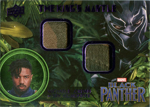 Marvel Black Panther Memorabilia Costume Card KM-EK M. B. Jordan as Killmonger