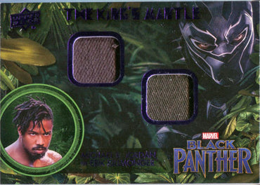 Marvel Black Panther Memorabilia Costume Card KM-KI M. B. Jordan as Killmonger