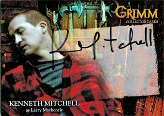 Grimm 2013 Autograph Card KMAC-1 Kenneth Mitchell as Larry Mackenzie