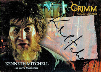 Grimm 2013 Autograph Card KMAC-2 Kenneth Mitchell as Larry Mackenzie
