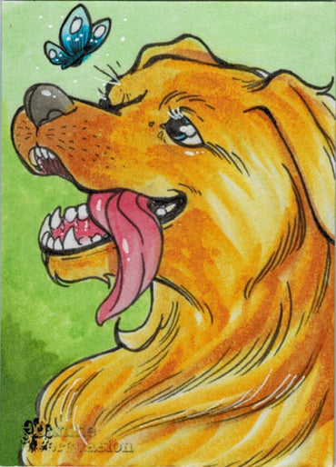 Canine Persuasion 5finity 2018 Sketch Card by Kat Maus V2