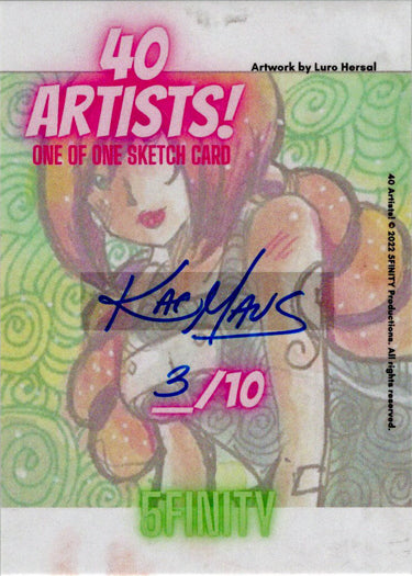 5finity 2022 40 Artists! Sketch Card Kat Maus