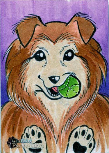 Canine Persuasion Sketch Card by Kat Maus