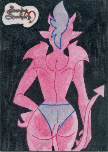 Succubus Sweethearts 5finity 2020 Sketch Card by Kate Carleton V2
