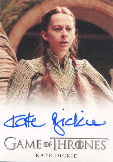 Game of Thrones Season 4 Autograph Card Kate Dickie as Lisa Arryn