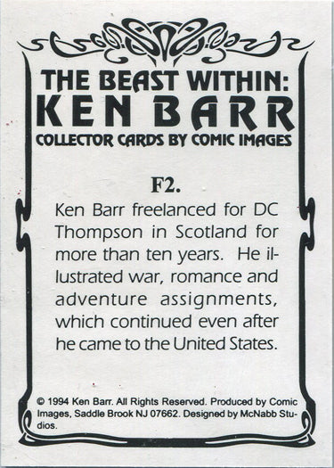 Ken Barr The Beast Within Foil Chase Card F2