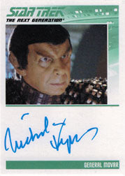 Complete Star Trek TNG Series 2 Autograph Card Nicholas Kepros as General Movar