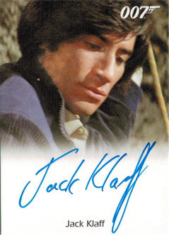 James Bond Autographs & Relics Autograph Card Jack Klaff as Apostis