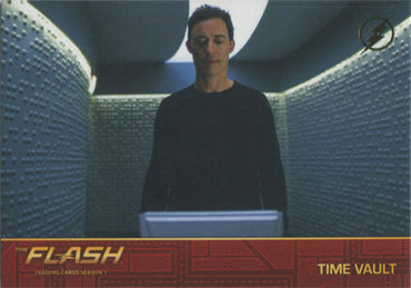 Flash Season 1 Locations Gold Logo Parallel Chase Card #L7 Time Vault