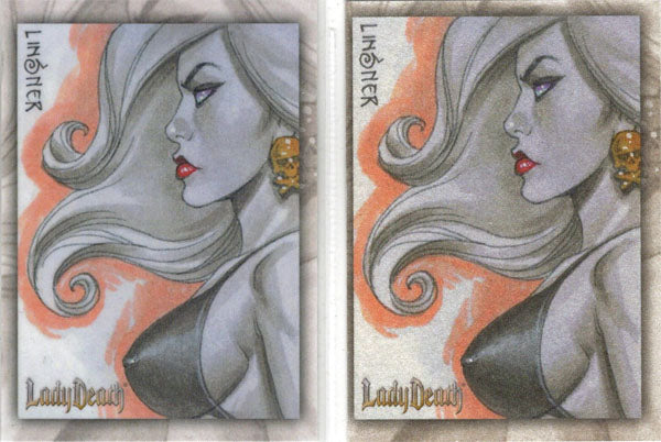 Lady Death Goddess Gold High Series 5finity 2021 LDGGHS1 Two Card Promo Set
