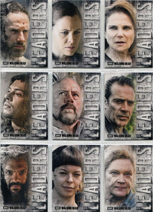 Walking Dead Hunters Hunted Leaders Complete 9 Card Chase Set L-1 to L-9