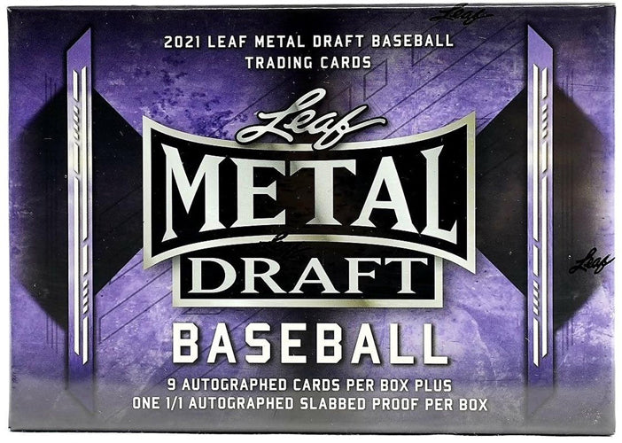 2021 Leaf Metal Draft Baseball Jumbo Factory Sealed Box