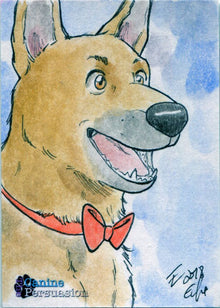 Canine Persuasion Sketch Card by Elfie Lebouleux