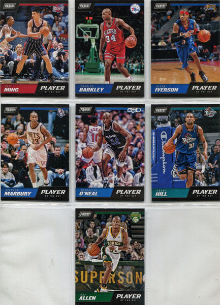 Panini Player of the Day 2018-19 Complete NBA Legends Card Set LEG1 to LEG7