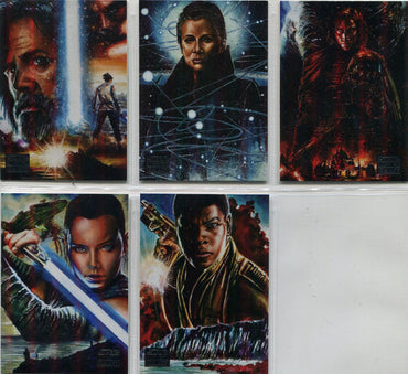 Star Wars Galaxy 2018 Legends Complete 5 Card Chase Set C-1 to C-5