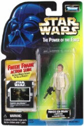 Star Wars POTF Princess Leia Organa in Hoth Gear Action with Figure Freeze Frame