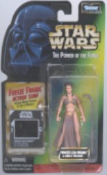 Star Wars POTF Princess Leia Organa (Slave) Action Figure with Freeze Frame