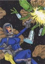 Galaxgals Eradication Lak Lim Rare Artist Sketch Card Ver. 1