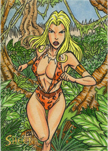 Sheena 5finity 2011 Sketch Card by Lak Lim