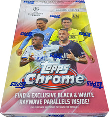Topps 2021-22 Chrome UEFA Champions League Soccer Hobby Lite Box