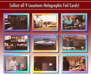 Dexter Season 4 Locations 9 Card Holographic foil Chase Set