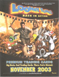 Looney Tunes: Back in Action Trading Card Sell Sheet