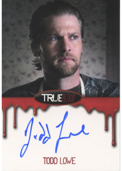 True Blood Premiere Edition Autograph Card by Todd Lowe as Terry Bellefleur