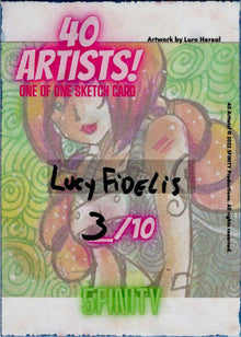 5finity 2022 40 Artists! Sketch Card Lucy Fidelis