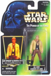 Star Wars POTF Luke Skywalker Ceremonal Outfit Action Figure Collection 1 Card