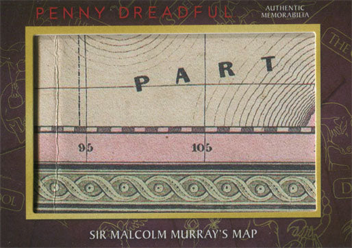 Penny Dreadful Season 1 Prop Memorabilia Card M05 Sir Malcolm Murrays Map V2
