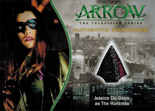 Arrow Season One Costume Wardrobe Card M07 Jessica De Gouw as The Huntress V1