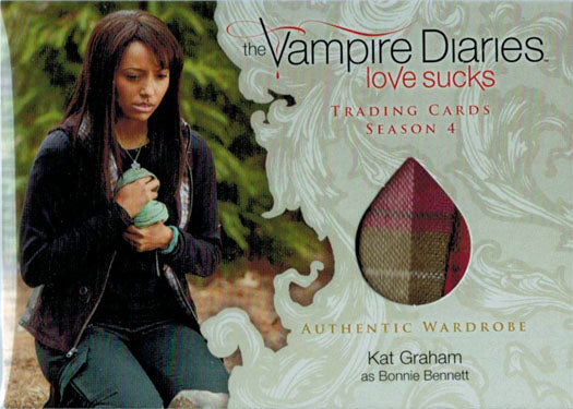 Vampire Diaries Season 4 Costume Wardrobe Card M08 Kat Graham as Bonnie