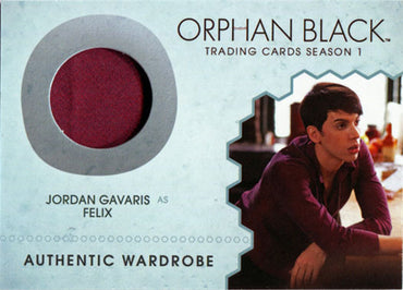 Orphan Black Season 1 M09 Costume Wardrobe Card Jordan Gavaris as Felix
