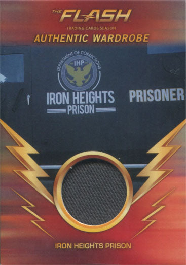 Flash Season 1 M10 Costume Wardrobe Card Iron Heights Prison