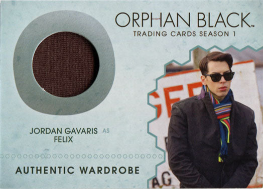 Orphan Black Season 1 M12 Costume Wardrobe Card Jordan Gavaris as Felix
