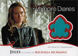 Vampire Diaries Season Two M13 Costume Wardrobe Card Michaela McManus as Jules