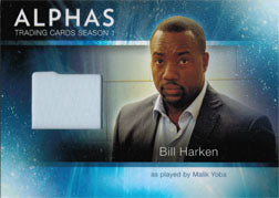 Alphas Season One M2 Wardrobe Costume Card Malik Yoba as Bill Harken