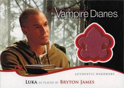 Vampire Diaries Season Two M24 Costume Wardrobe Card Bryton James as Luka