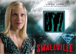 Smallville Seasons 7 thru 10 M26 Wardrobe Costume Card Linda Lakes Teal Dress V1