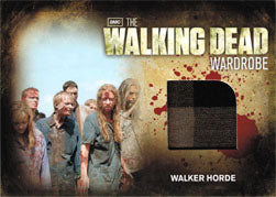 Walking Dead Season Two Costume Wardrobe Card M29 Walker Horde V2