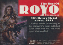 Luis Royo Best of All-Chromium Heavy Metal Chase Card M2
