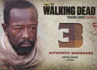 Walking Dead Season Three Part Two M36 Costume Card Lennie James as Morgan